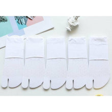 Charger l'image dans la galerie, 5 Paires de chaussettes tabi en coton brodé - Kimono Japonais