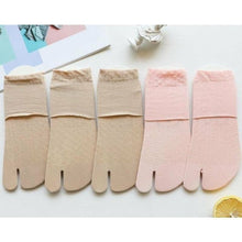 Charger l'image dans la galerie, 5 Paires de chaussettes tabi en coton brodé - Kimono Japonais