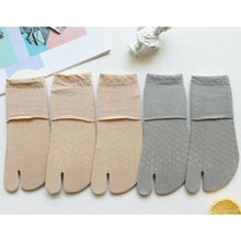 Charger l'image dans la galerie, 5 Paires de chaussettes tabi en coton brodé - Kimono Japonais