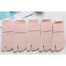Charger l'image dans la galerie, 5 Paires de chaussettes tabi en coton brodé - Kimono Japonais