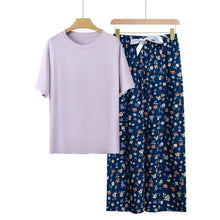 Charger l'image dans la galerie, Pyjama Femme Japonais Loungewear – Ensemble Modal Imprimé | Taille Unique