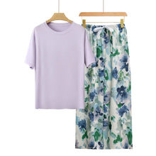 Charger l'image dans la galerie, Pyjama Femme Japonais Loungewear – Ensemble Modal Imprimé | Taille Unique