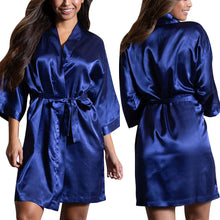 Charger l'image dans la galerie, Kimono Satin Sexy Femme – Déshabillé Lingerie Nuit | Robe de Chambre Élégante