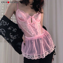 Charger l'image dans la galerie, BODY KAWAII SEXY EN SATIN ET DENTELLE - Kimono Japonais