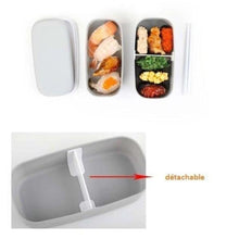 Charger l'image dans la galerie, Boîte à bento 2 couches micro-ondable - Kimono Japonais