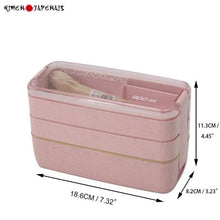 Charger l'image dans la galerie, Boîte à bento 3 couches d'une capacité de 900 ml - Kimono Japonais