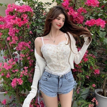Charger l'image dans la galerie, BUSTIER KAWAII À FLEURS FRANÇAISE - Kimono Japonais