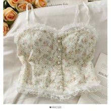 Charger l'image dans la galerie, BUSTIER KAWAII À FLEURS FRANÇAISE - Kimono Japonais