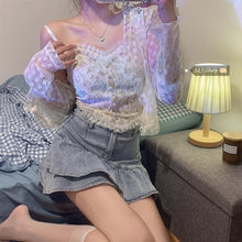 Charger l'image dans la galerie, BUSTIER KAWAII À FLEURS FRANÇAISE - Kimono Japonais