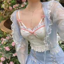 Charger l'image dans la galerie, BUSTIER KAWAII JAPONAIS CERISE DES FÉES - Kimono Japonais