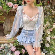 Charger l'image dans la galerie, BUSTIER KAWAII JAPONAIS CERISE DES FÉES - Kimono Japonais