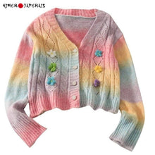Charger l'image dans la galerie, CARDIGAN KAWAII ARC-EN-CIEL - Kimono Japonais