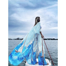 Charger l'image dans la galerie, CARDIGAN KIMONO IMPRIMÉ COQUELICOT BOHO POUR FEMME imprimé coco, stylé et confortable. - Kimono Japonais