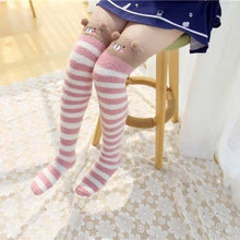 Charger l'image dans la galerie, Chaussettes Japonaises hautes ours Kawaii - Kimono Japonais