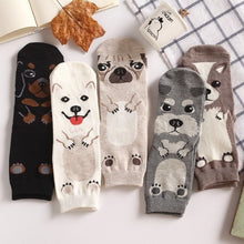Charger l'image dans la galerie, Chaussettes Japonaises Kawaii imprimées chien - Kimono Japonais