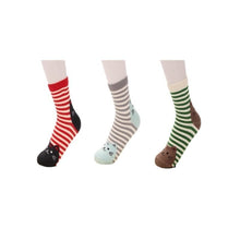 Charger l'image dans la galerie, Chaussettes Japonaises Kawaii Neko Kitty à rayures - Kimono Japonais