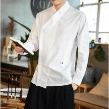 Charger l'image dans la galerie, Chemise Homme Empereur Kimonos Cardigan Street Mixte Kimonojaponais Blanc XL