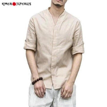 Charger l'image dans la galerie, Chemise Homme en lin 'Fujie' Kimonos Cardigan Street Mixte Kimonojaponais