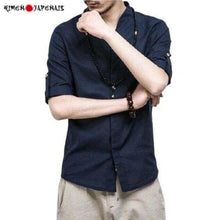 Charger l'image dans la galerie, Chemise Homme en lin 'Fujio' Kimonos Cardigan Street Mixte Kimonojaponais