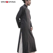 Charger l'image dans la galerie, Chemise Homme Kung Fu Kimonos Cardigan Street Mixte Kimonojaponais Noir L