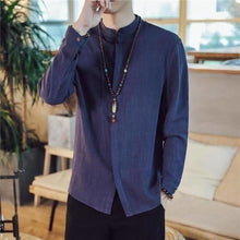 Charger l'image dans la galerie, Chemise Homme Tsio Kimonos Cardigan Street Mixte Kimono Japonais Bleu M