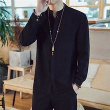 Charger l'image dans la galerie, Chemise Homme Tsio Kimonos Cardigan Street Mixte Kimono Japonais Noir M