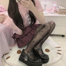 Charger l'image dans la galerie, COLLANTS KAWAII RÉSILLES CHATON - Kimono Japonais
