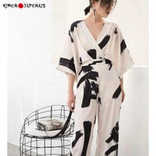 Charger l'image dans la galerie, Combinaison Ecriture Robe Kimonojaponais