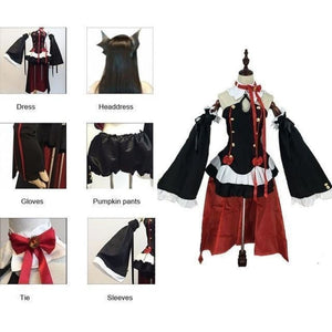 Costume de cosplay Japonais Krui Tepes la vampire - Kimono Japonais