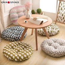 Charger l'image dans la galerie, Coussin de sol Japonais arrondi - Kimono Japonais