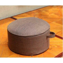 Charger l'image dans la galerie, Coussin de sol japonais en lin naturel - Kimono Japonais