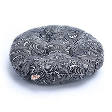 Charger l'image dans la galerie, Coussin Japonais Vagues Bleues - Kimono Japonais