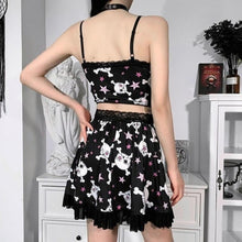 Charger l'image dans la galerie, Ensemble Kawaii gothique Tête de mort - Kimono Japonais