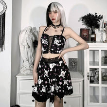 Charger l'image dans la galerie, Ensemble Kawaii gothique Tête de mort - Kimono Japonais