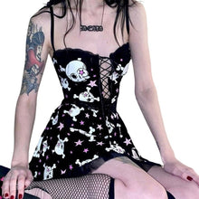 Charger l'image dans la galerie, Ensemble Kawaii gothique Tête de mort - Kimono Japonais