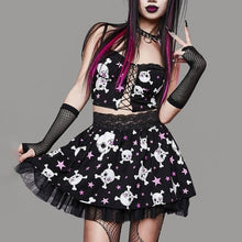 Charger l'image dans la galerie, Ensemble Kawaii gothique Tête de mort - Kimono Japonais