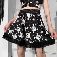 Charger l'image dans la galerie, Ensemble Kawaii gothique Tête de mort - Kimono Japonais