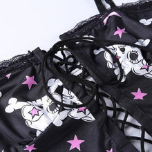 Charger l'image dans la galerie, Ensemble Kawaii gothique Tête de mort - Kimono Japonais