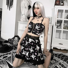 Charger l'image dans la galerie, Ensemble Kawaii gothique Tête de mort - Kimono Japonais