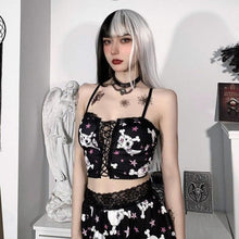 Charger l'image dans la galerie, Ensemble Kawaii gothique Tête de mort - Kimono Japonais