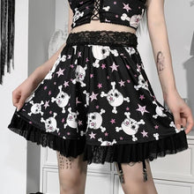 Charger l'image dans la galerie, Ensemble Kawaii gothique Tête de mort - Kimono Japonais