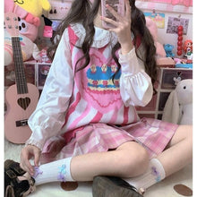 Charger l'image dans la galerie, GILET KAWAII EN TRICOT GÂTEAU D'ANNIVERSAIRE - Kimono Japonais