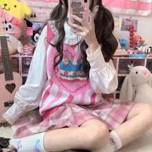 Charger l'image dans la galerie, GILET KAWAII EN TRICOT GÂTEAU D'ANNIVERSAIRE - Kimono Japonais
