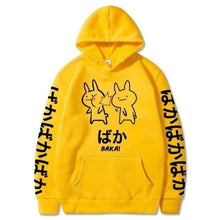 Charger l'image dans la galerie, Hoodie Baka Pull Hoodies Mangas Kimono Japonais Yellow XXXL