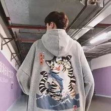 Charger l'image dans la galerie, Hoodie Fishing cat Pull Hoodies Mangas Kimonojaponais