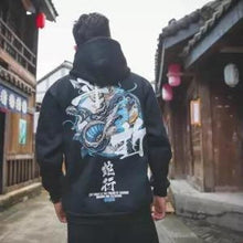 Charger l'image dans la galerie, Hoodie Hannya Pull Hoodies Mangas Kimono Japonais