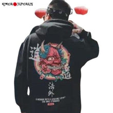 Charger l'image dans la galerie, Hoodie Hannya avec un design inspiré des légendes japonaises, parfait pour les passionnés de culture nipponne.