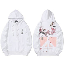 Charger l'image dans la galerie, Hoodie Hippie Pull Hoodies Mangas Kimonojaponais Blanc S