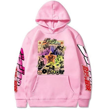 Charger l'image dans la galerie, Hoodie Jojo's Pull Hoodies Mangas Kimono Japonais Rose XS