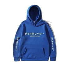 Charger l'image dans la galerie, Hoodie Riba Pull Hoodies Mangas Kimono Japonais Bleu 1 L